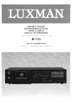 Luxman K-111-Owners-Manual 